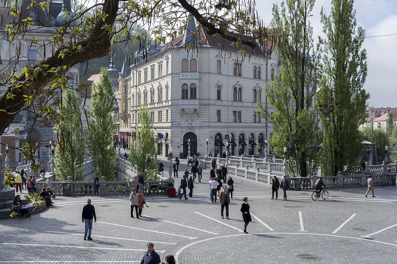 Drei Brücken in Ljubljana
